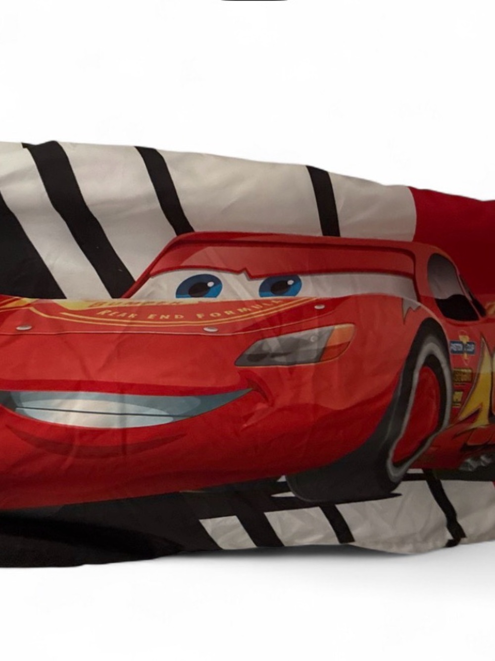 Pillowcase Disney Cars Comforter with Yellow, Black & Gray Racing Design